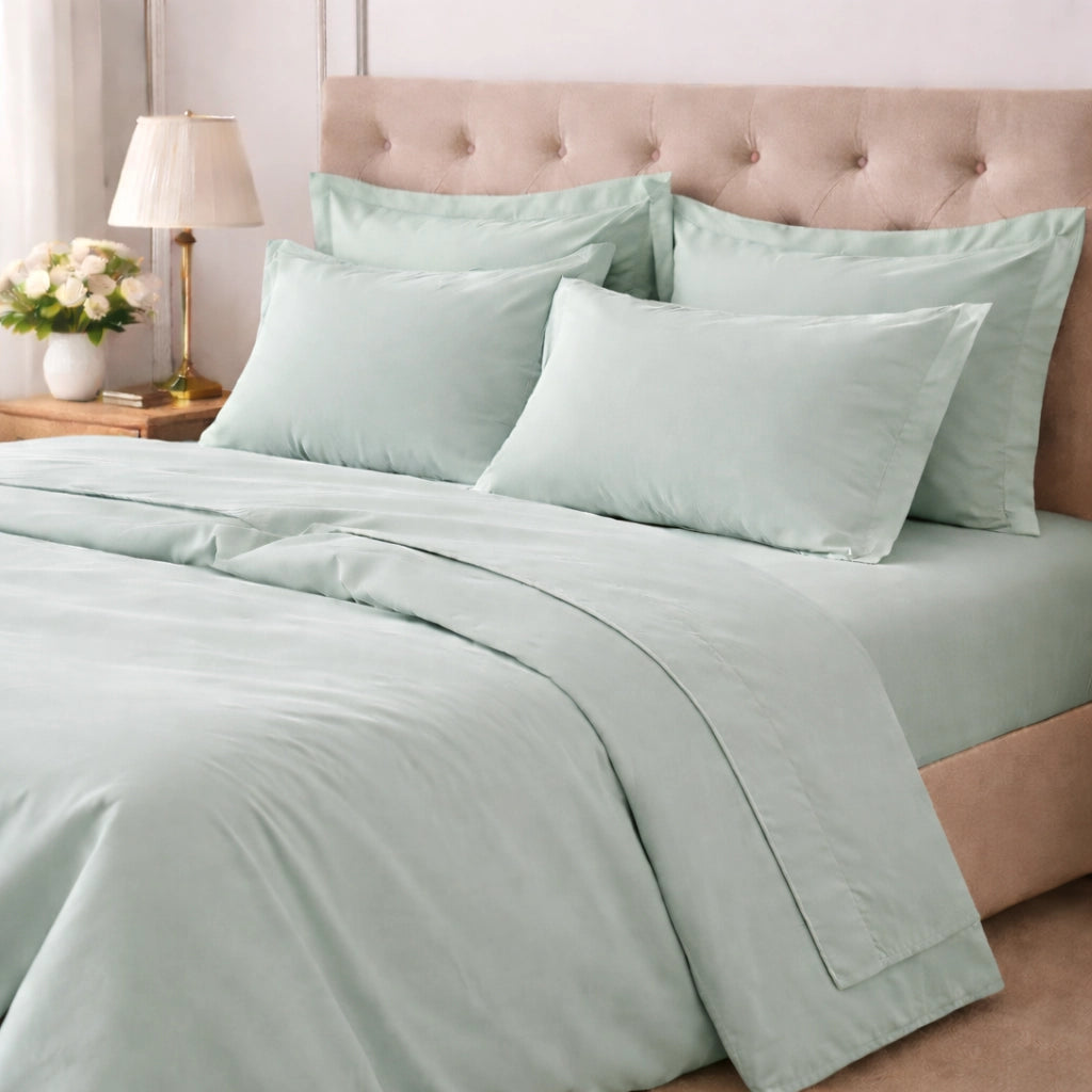 Rotihamo, set Completo Letto Singolo in Cotone, Verde Menta