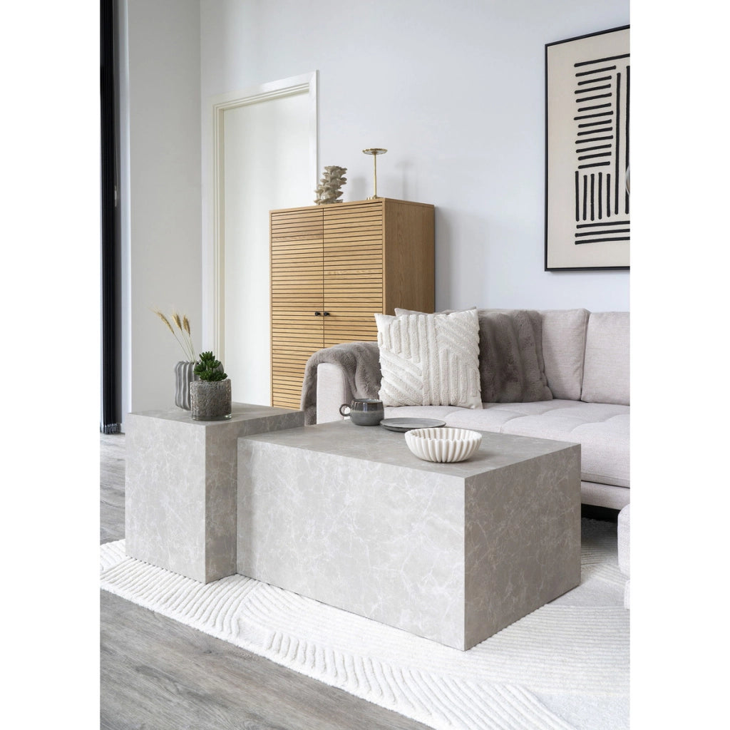 Tavolino Prague, Grigio, MDF, 40x40x45 cm