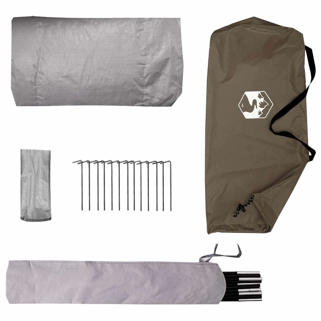 Tenda da backpacking 2 persona Marrone e Grigio 42019369