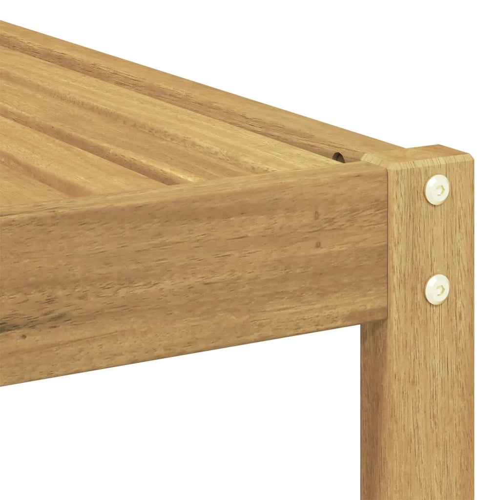 Divano da Esterno 2 Pezzo Bianco Legno di Acacia Massello 901486