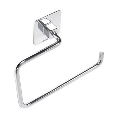 PORTA ASCIUGAMANI AD ANELLO MOD. COLD WIND- Cromo cm 18 x h.12 x 7- METAF- pezzi 1
