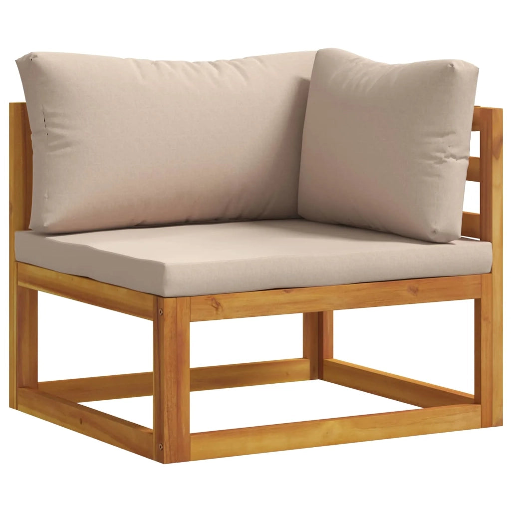 Set da giardino modulare 5 pezzi Naturale 3417223
