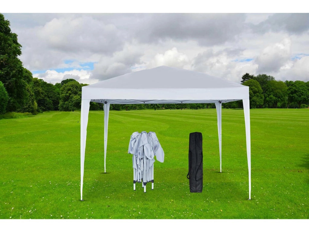 Gazebo da giardino pieghevole "Svetlana 4" - 12 m² - 3 x 4 m - Bianco