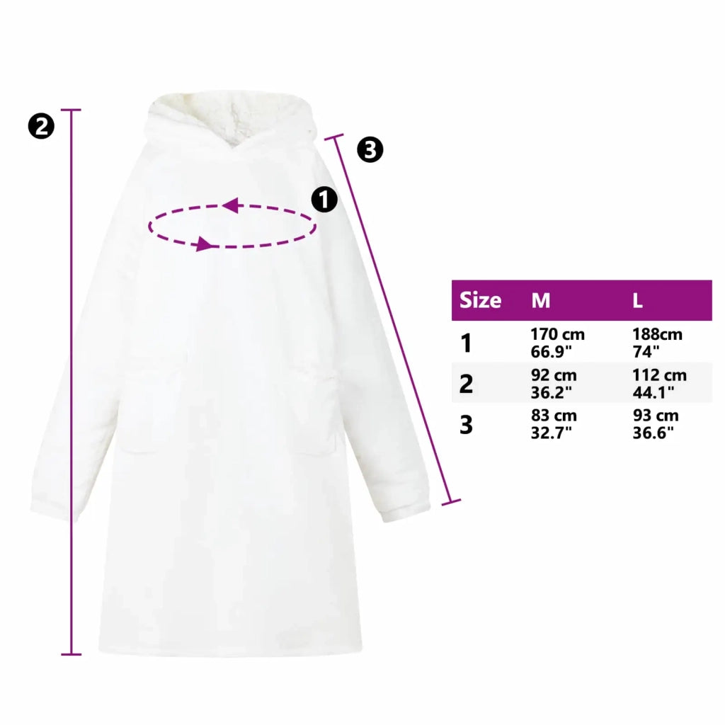 Felpa coperta Bianco M Pile e Flanella CFW3080024
