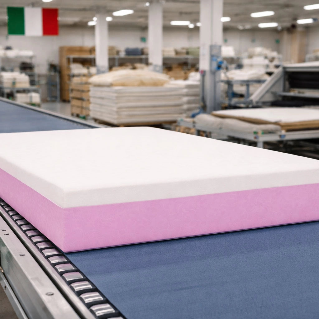 Materasso singolo 80X200 Cm CONFORTEVOLE che NON SCALDA, Materasso ortopedico alto 20 cm contro il mal di schiena | MADE IN ITALY, Anallergico - MOD. PRIME 20