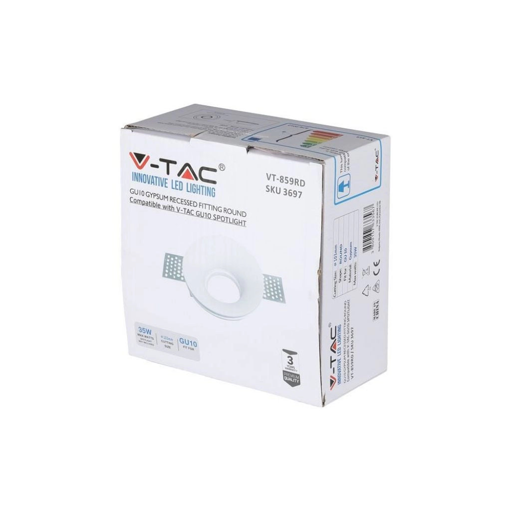 GU10 adatto bianco rotondo