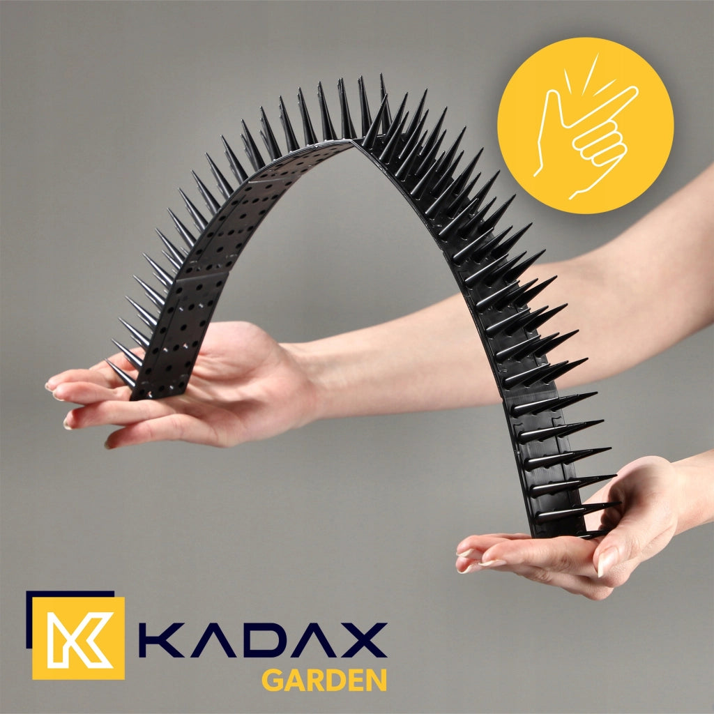 KADAX Punte dissuasive per uccelli e piccioni, striscia di plastica resistente e densa da 51 cm.