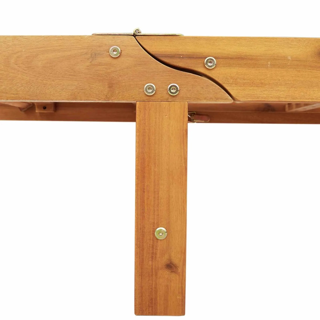 Lettino da sole Marrone 125 x 200 x 84 cm 3325189