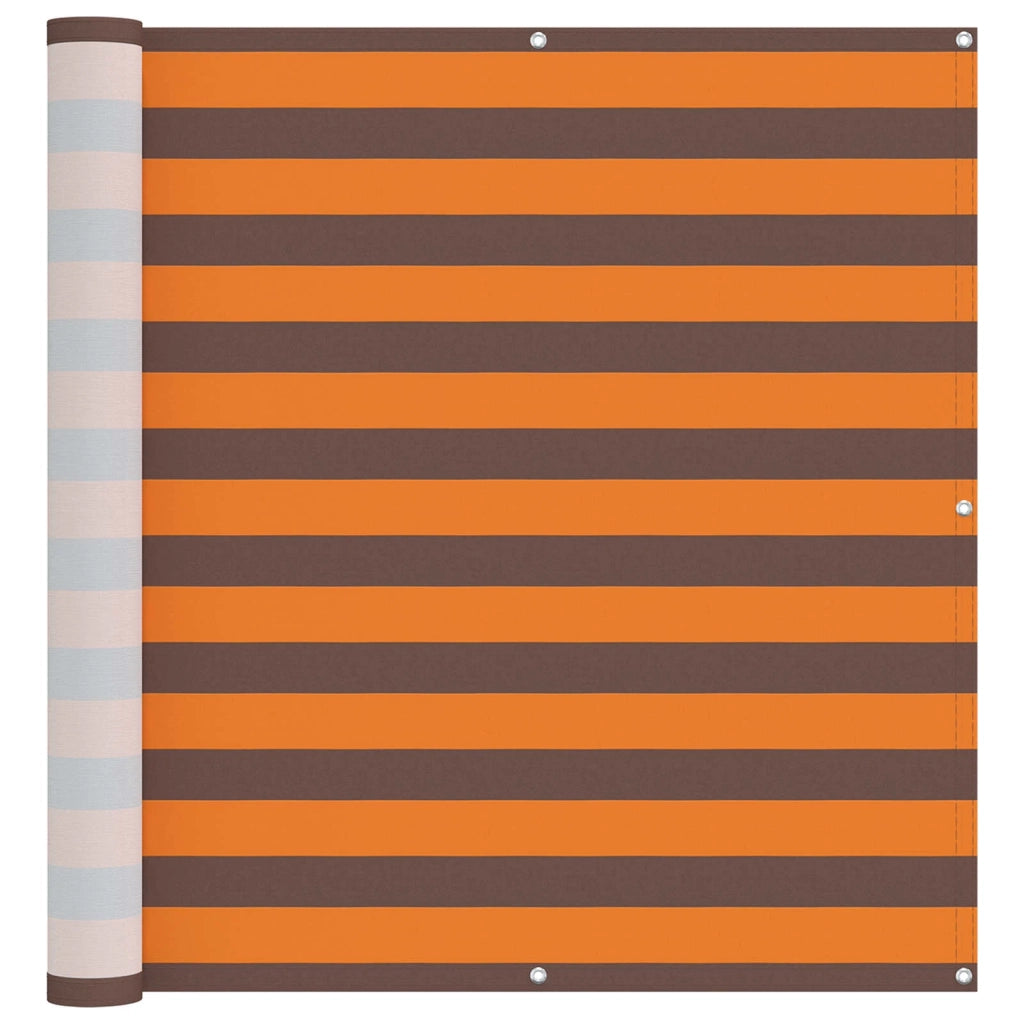 Schermo da balcone | Paravento da Balcone Arancione e Marrone 110 x 800 cm