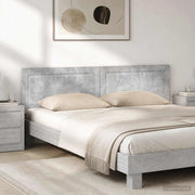 Testiera da Muro UTRECHT Grigio Cemento Legno ingegnerizzato 897808