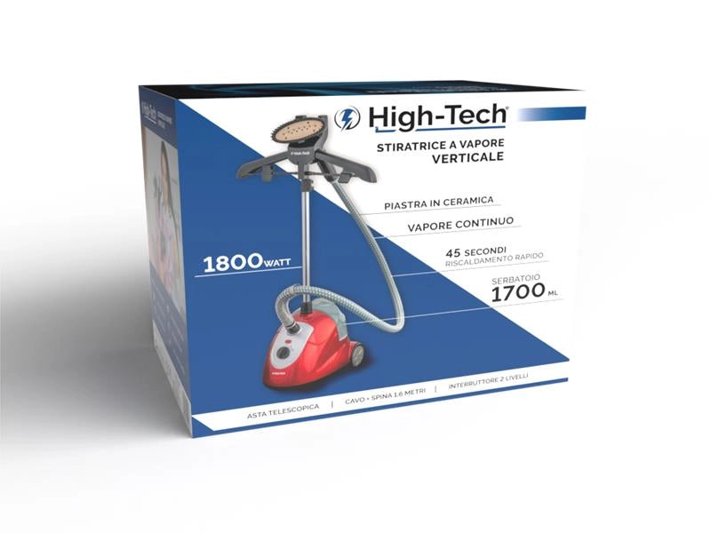 HIGH-TECH STIRATRICE A VAPORE VERTICALE 1800 W CAPACITÀ 1,7 LT