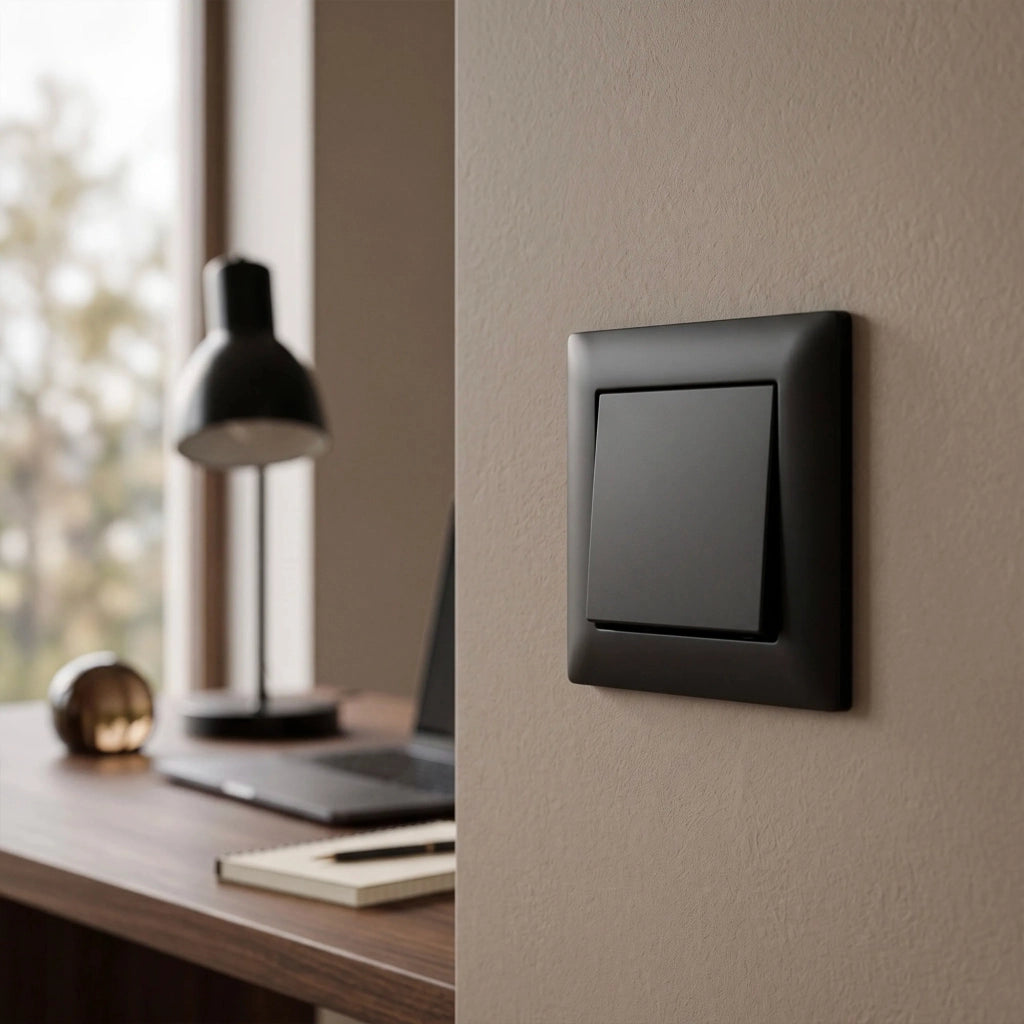 Interruttore Singolo Oste Jnh006-w Black