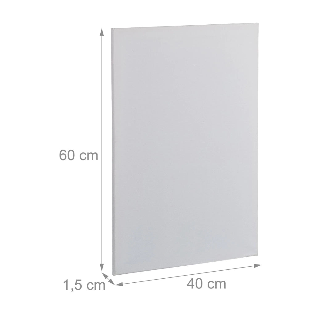 Set di 12 tele rettangolari vergini per pittura acrilica 30 x 40 cm atmosfera creativa in tela bianca 13_0014769