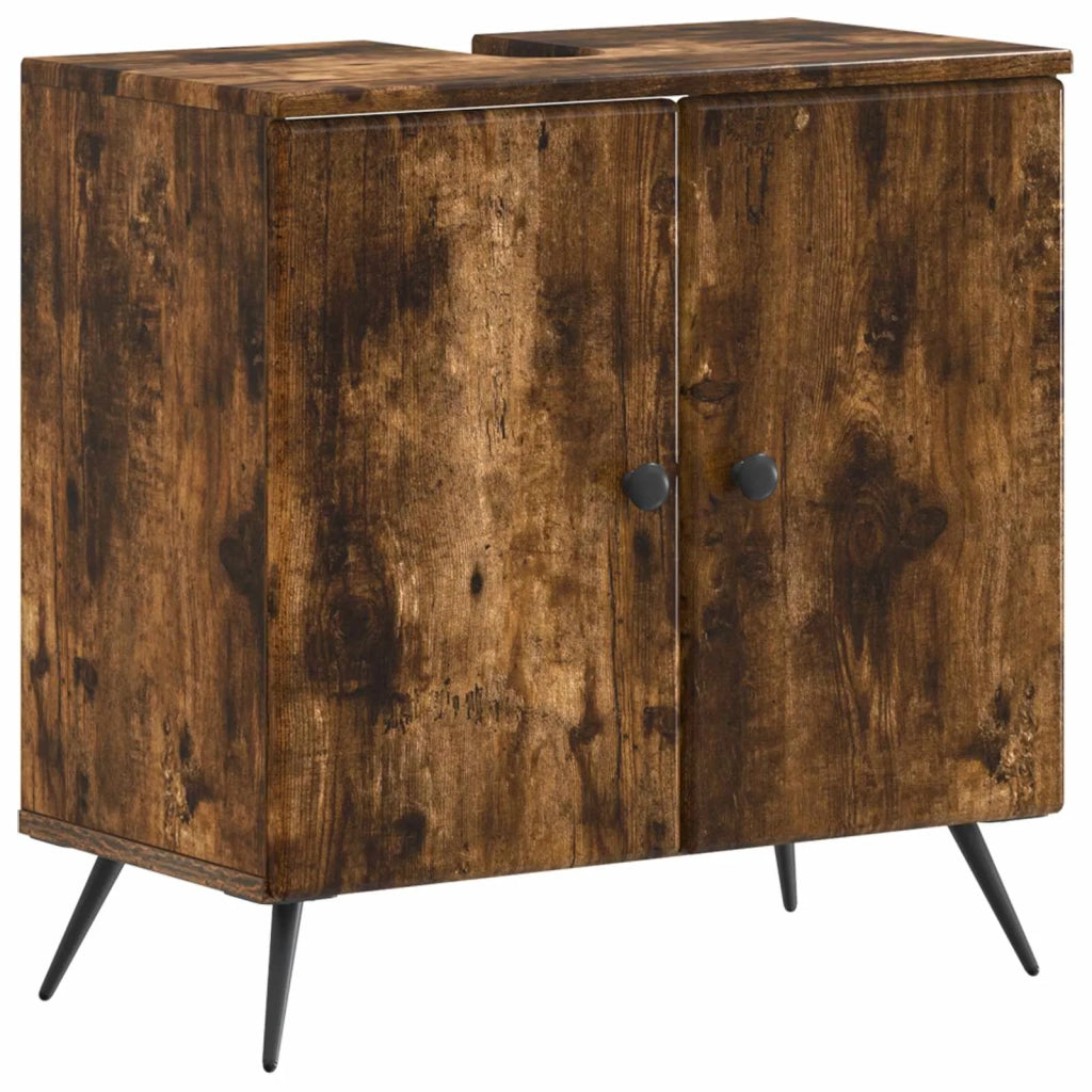 Set di Armadi da Bagno da 2 Pezzi BREDA Rovere Fumo 3417644