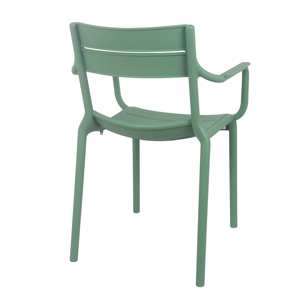 Oviala - Poltrona da giardino in plastica verde salvia