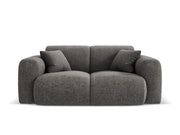 Cosmopolitan Design - Divano "Nolio" 2 posti in ciniglia grigio 