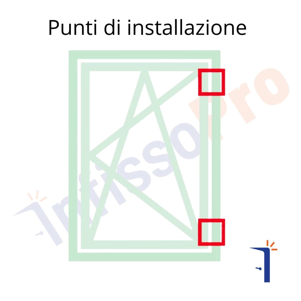 Meccanismo per anta a ribalta Giesse 04766 profilo R40, portata 130 Kg