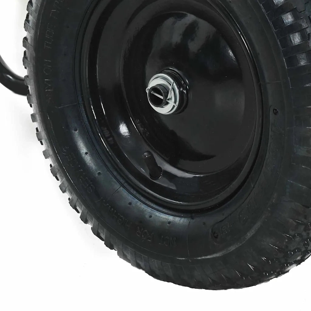 Carriole Argento e Nero 124 x 73 x 65 cm Acciaio 42007974