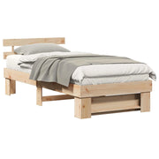 Letto singolo | Letto per adulti | Struttura del letto Marrone 100 x 200 cm Pino massello