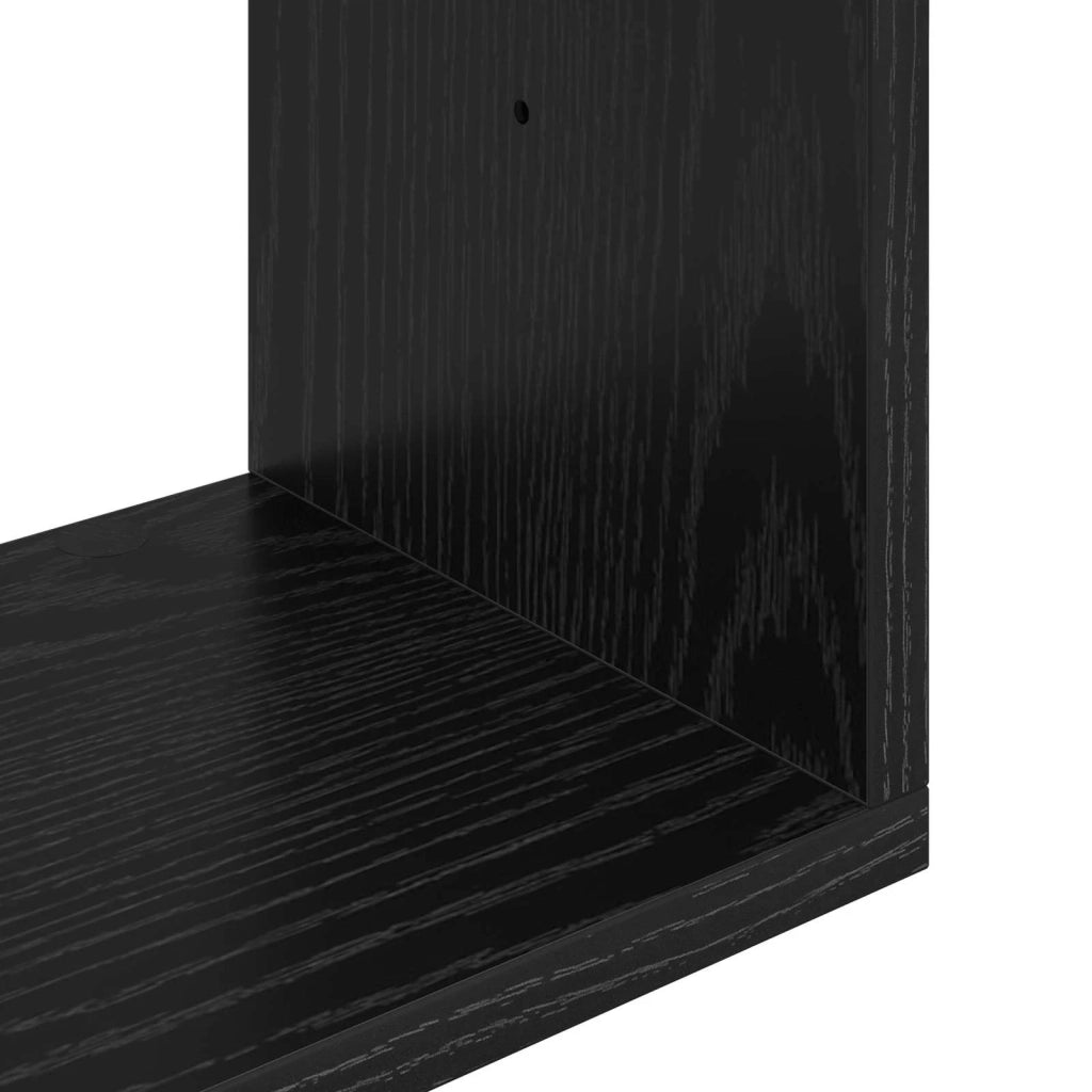 Scaffale da parete Rovere Nero 100 x 12 x 50,5 cm 8012269