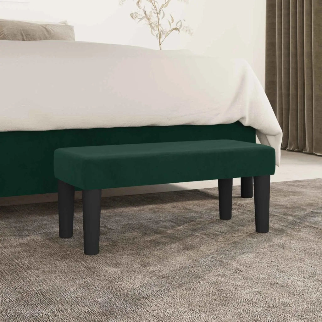 Panca Verde Scuro 70x30x30 cm in Velluto 346641