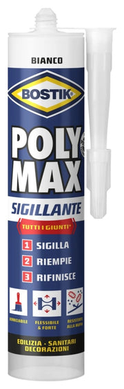 Sigillante Polymax Sigillante 280 ml Bostik Colore Bianco