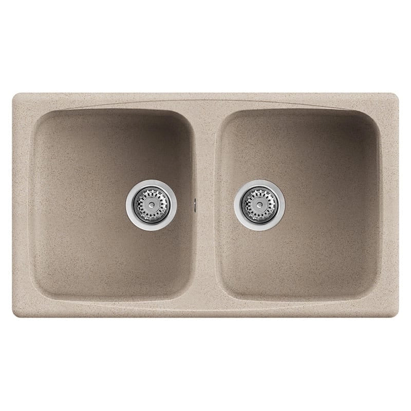 Lavello Elleci Incasso 2 vasche 86x50 Master 450 Granitek Avena LGM45051
