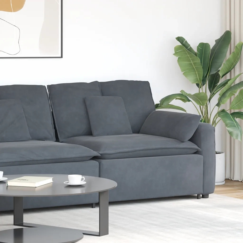 Modulo Terminale Bracciolo Divano Modulare con Cuscini 100 cm 4104400