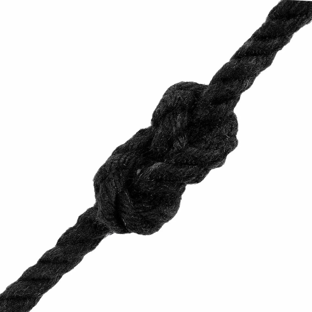 Spago di Cotone 10 pz 2 mm 100 m Nero 100% Cotone 42011794