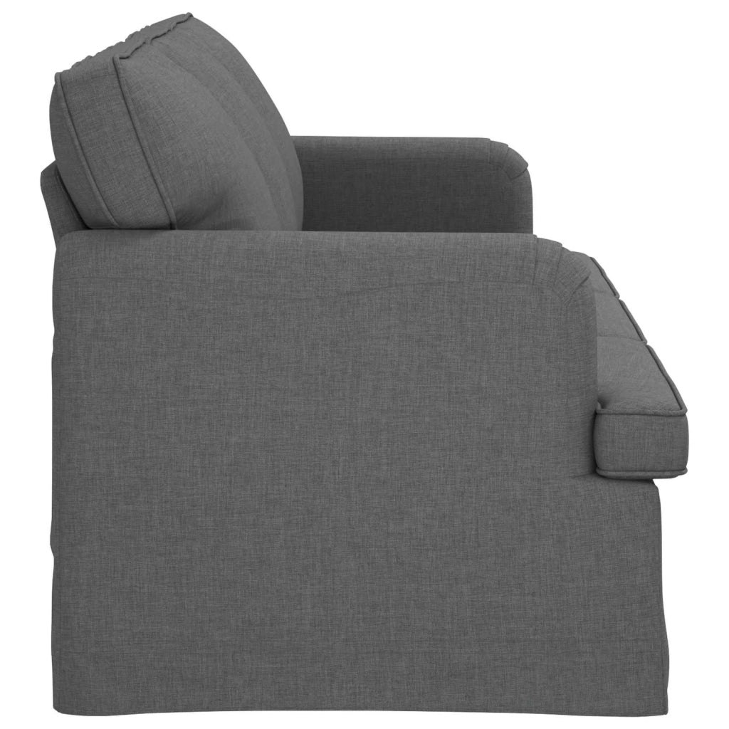 Divano Grigio scuro 201 x 80 x 85 cm Tessuto 42024498