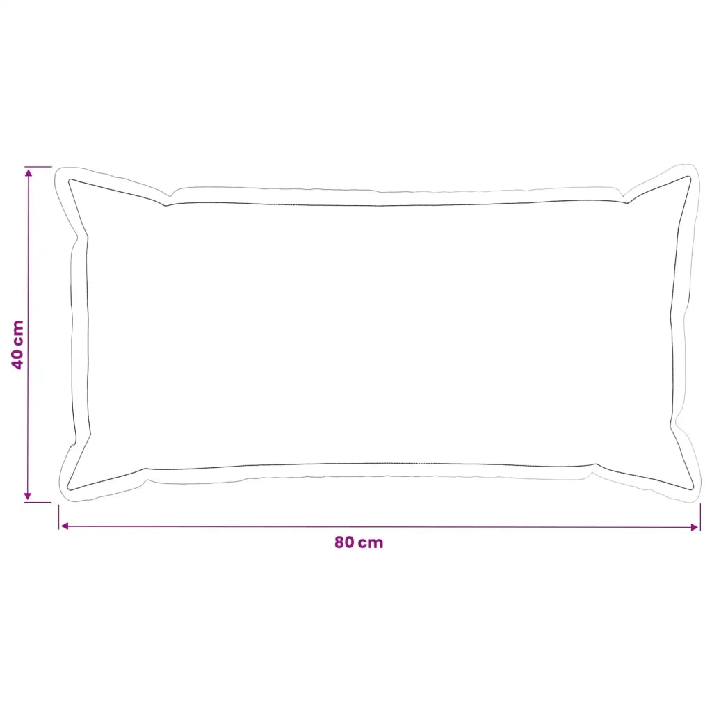 Federa 6 pz HOUTEN Blu 40 x 80 cm Tessuto Chenille 918233