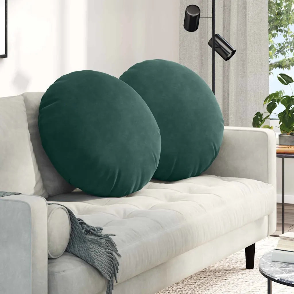 Cuscini per Seduta 2 pz | Cuscini per sedie Verde Scuro ? 80 x 29 cm Velluto