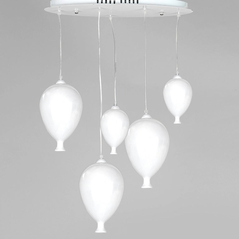 Sospensione Palloncini Bianco