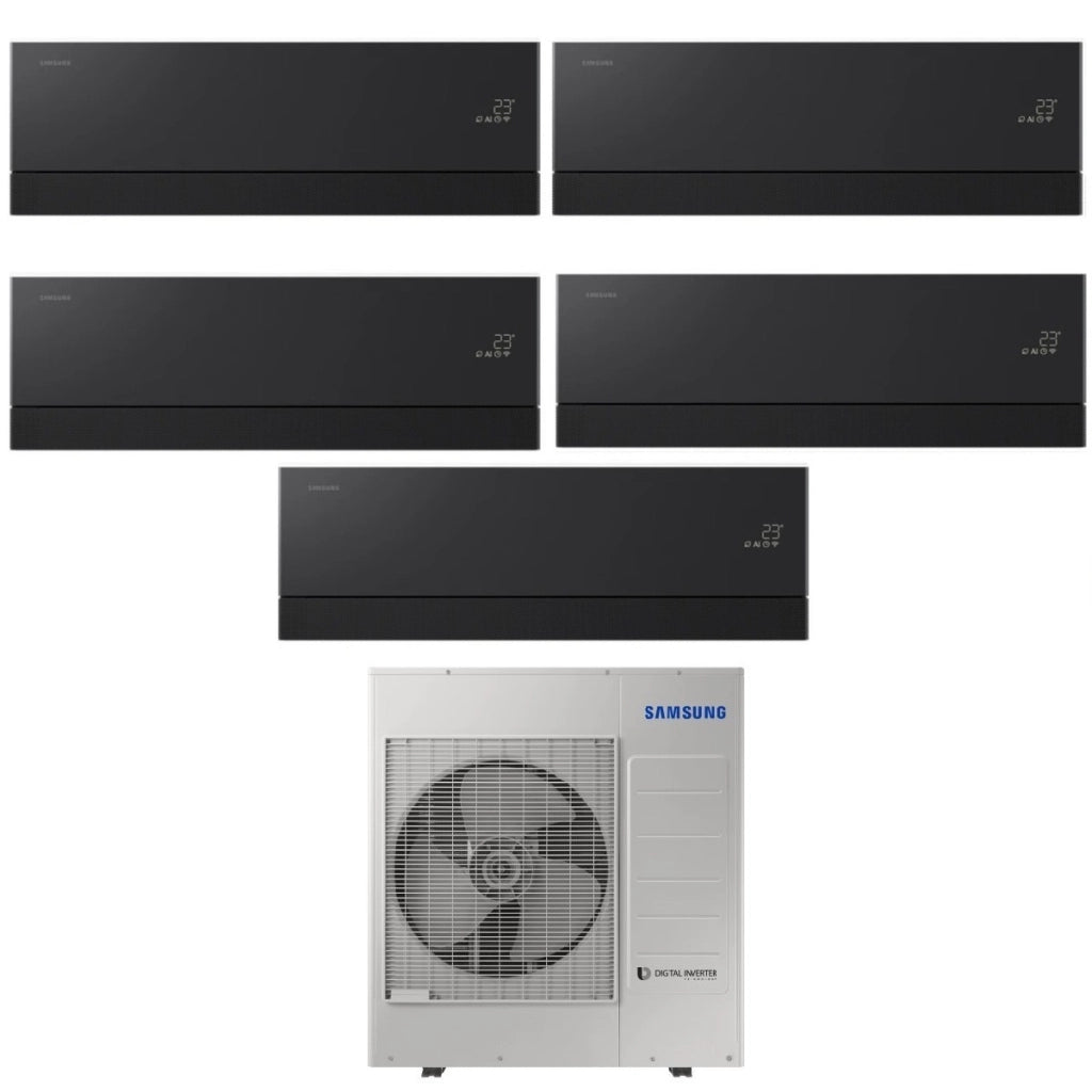 Condizionatore Penta Split Samsung WindFree Première Black 7+7+7+9+12 con AJ100TXJ5KG R-32 Wi-Fi Integrato