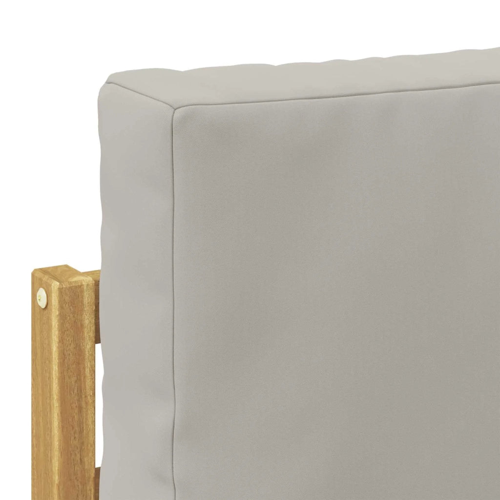 Set di divani da esterno 6 pz Bianco e Grigio Chiaro 3387710
