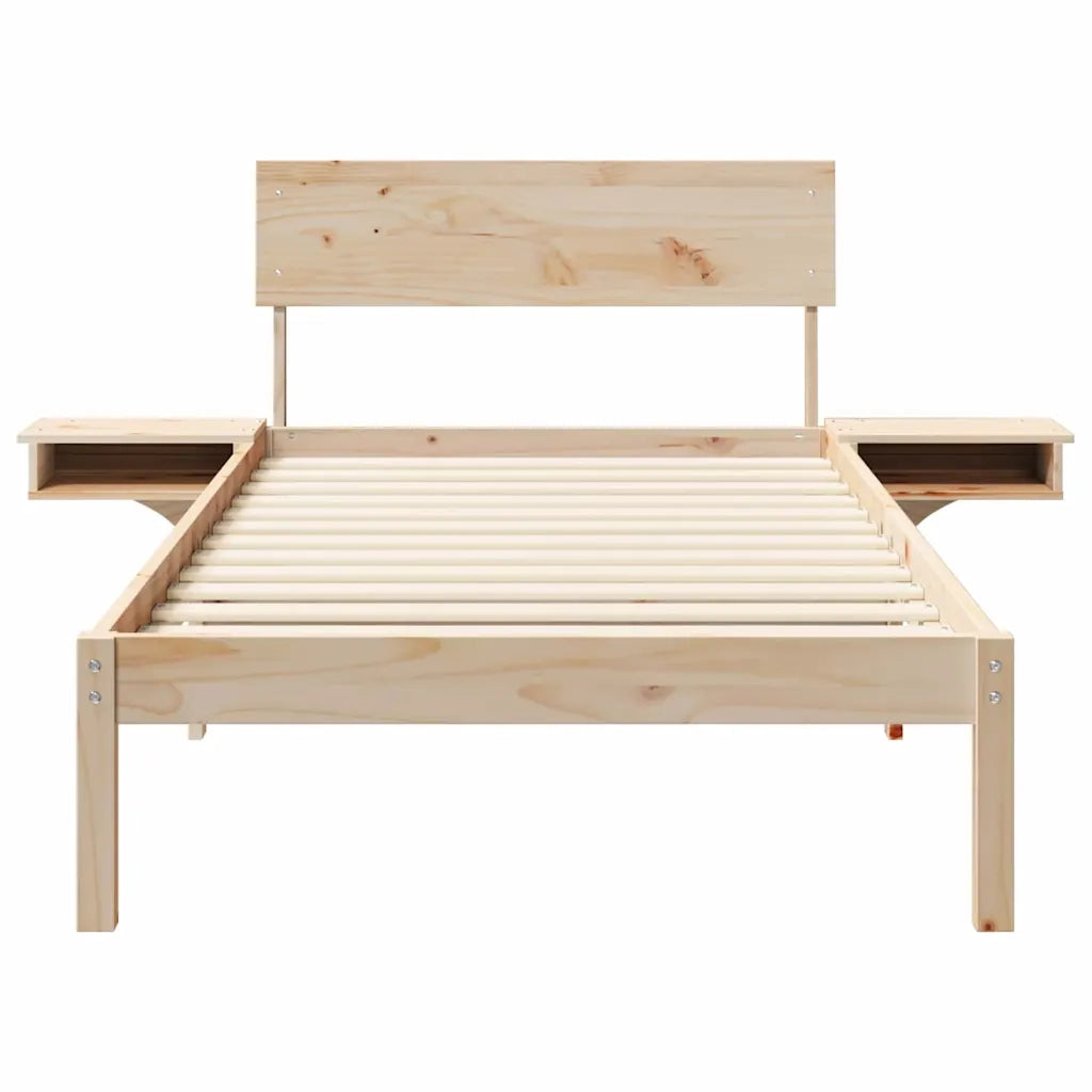 Letto singolo | Letto per adulti | Struttura del letto Marrone 100 x 200 cm Pino massello