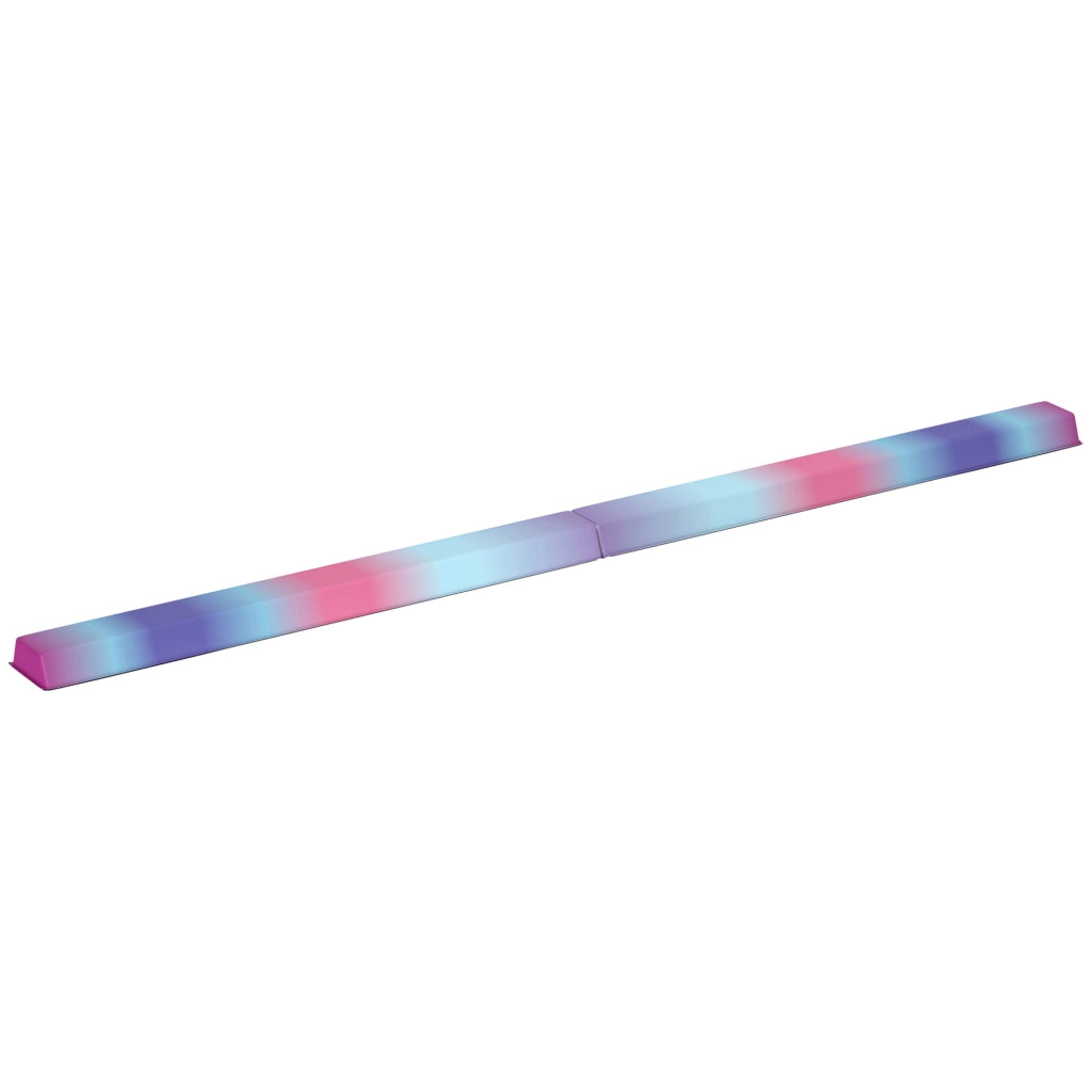 Poutre Gymnastique Pliable 236 cm en Tissu Oxford Multicolore
