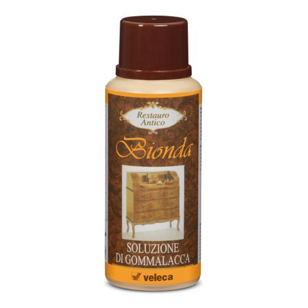 Soluzione Gommalacca Bionda 250 ml – Finitura Protettiva per Legno e Mobili