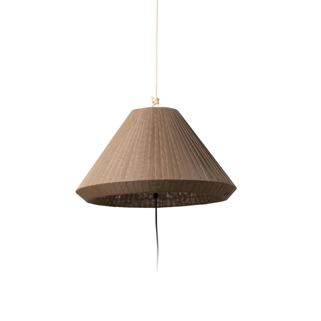 Faro Barcelona 71584-06 - SAIGON OUT Lampada portatile e sospensione grigia/marrone T70 hole cap