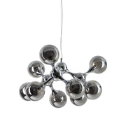 Lampadario Nodi Collezione 9 E14 Cromo Altezza Regolabile Ideal Lux