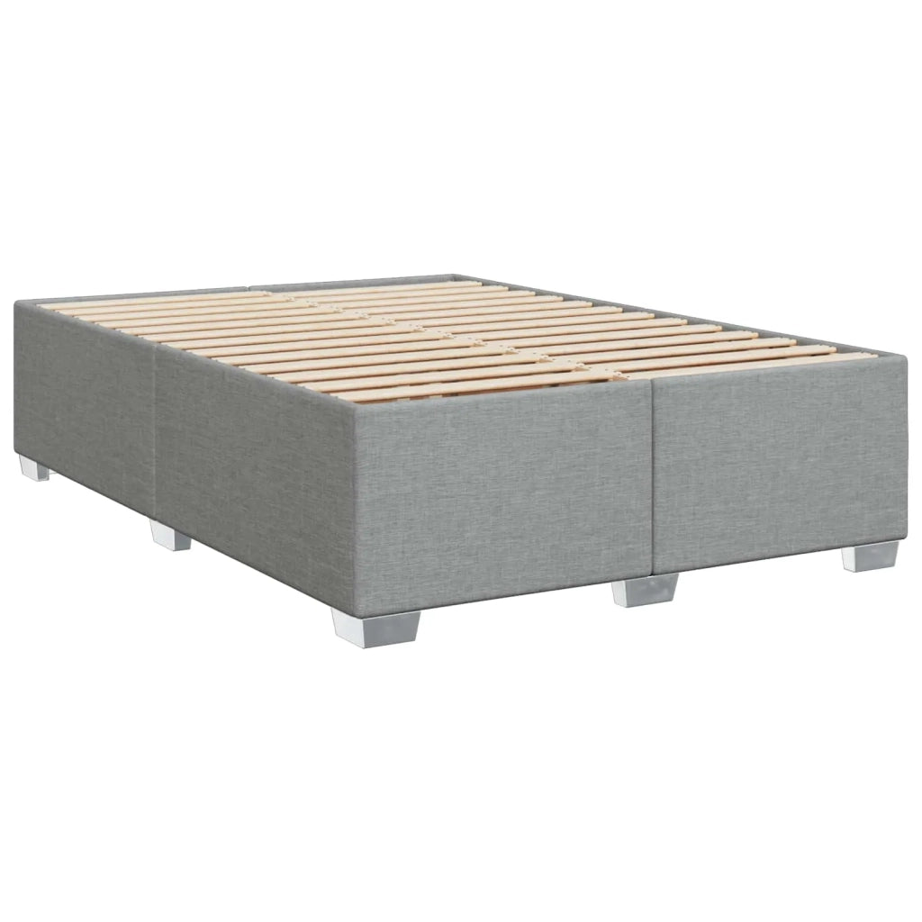Letto con Box Spring, Materasso e LED Grigio Chiaro Tessuto 3451966