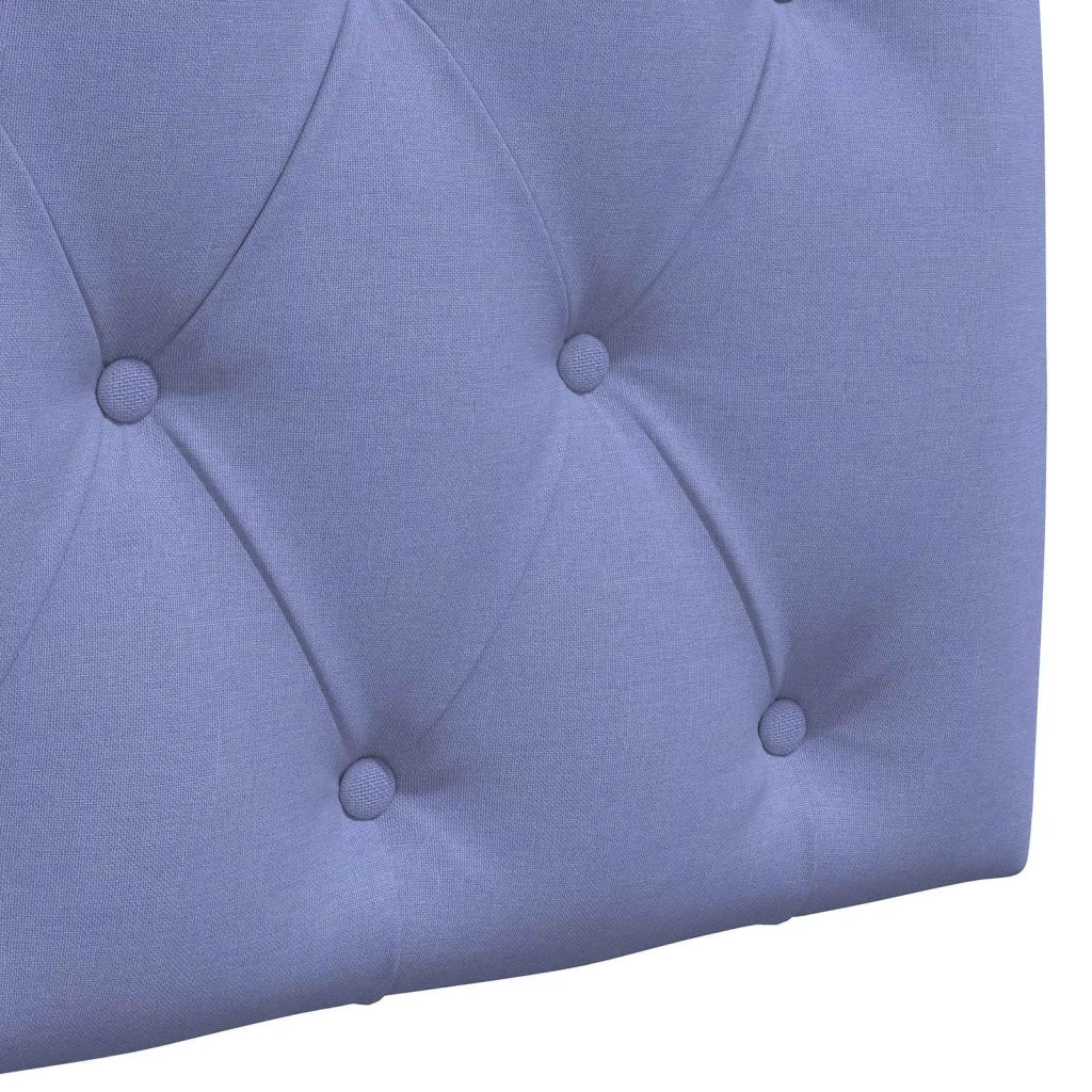 Testiera | Testata sospesa Con luce LED Blu jeans Tessuto