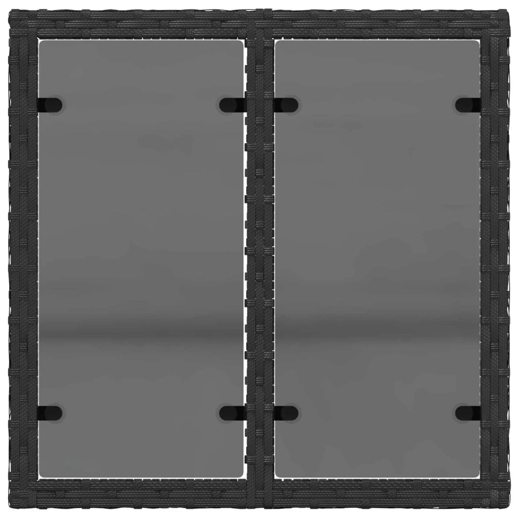 Set di divani 6 pz Nero e Bianco Crema 3447608