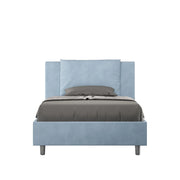 Letto 1 Piazza e Mezzo 110x210 cm con Rete Antea Azzurro