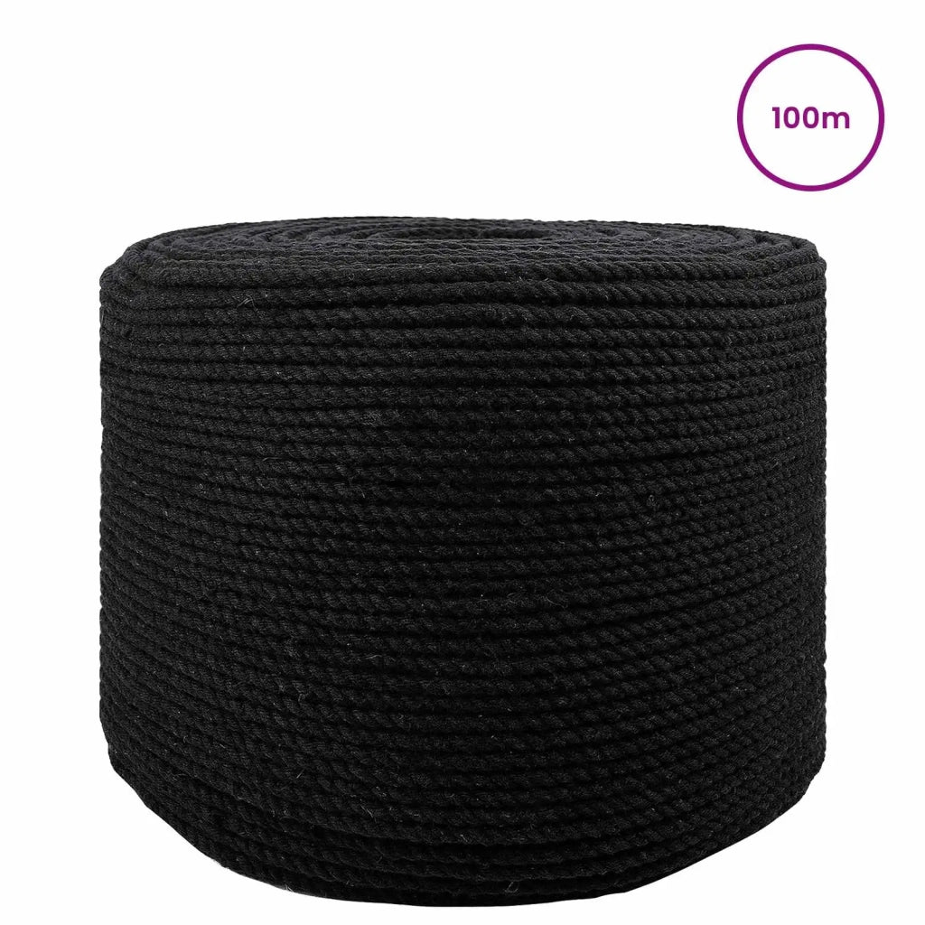 Corda | Fune 10 pz Nero Cotone