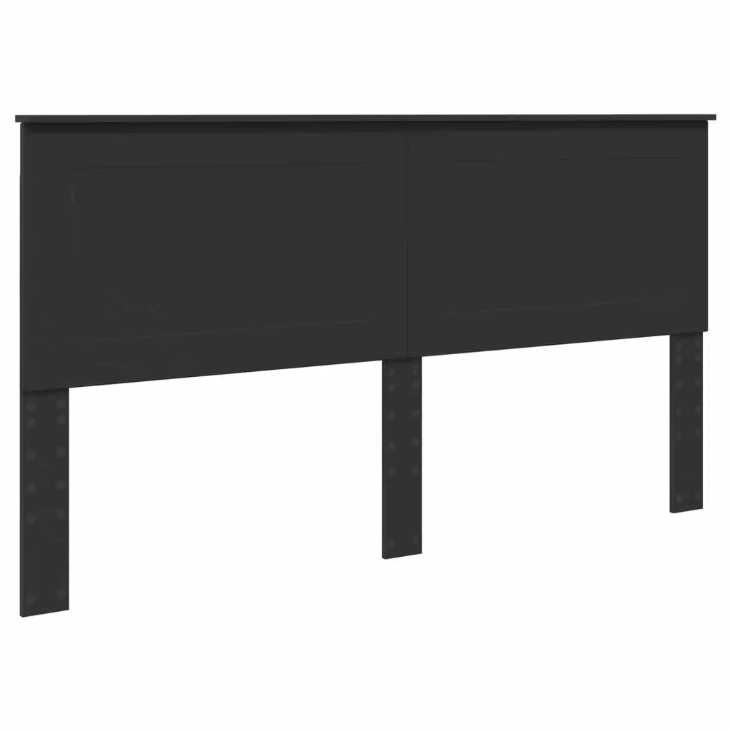 Letto matrimoniale | Letto per adulti | Struttura del letto Nero 200 x 200 cm Legno Ingegnerizzato
