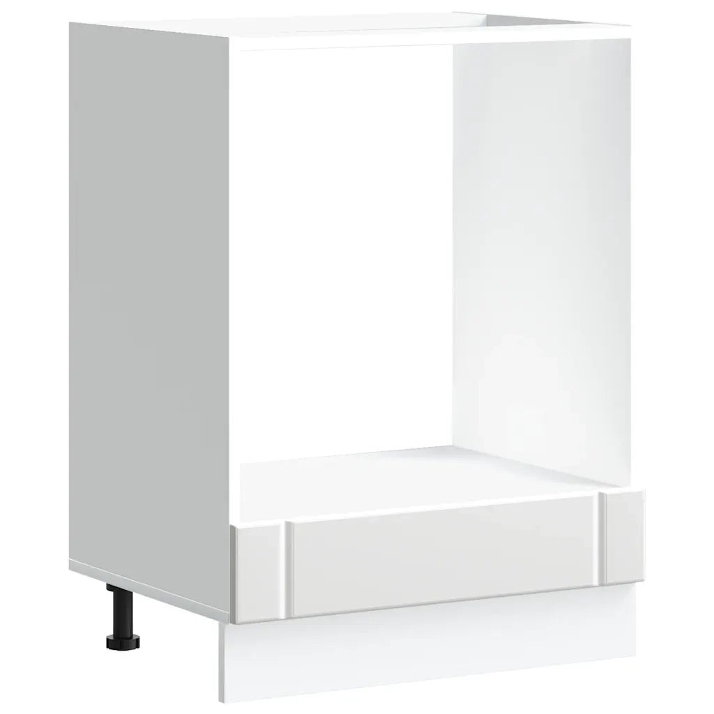 Armoire à four Lucca blanc bois d'ingénierie