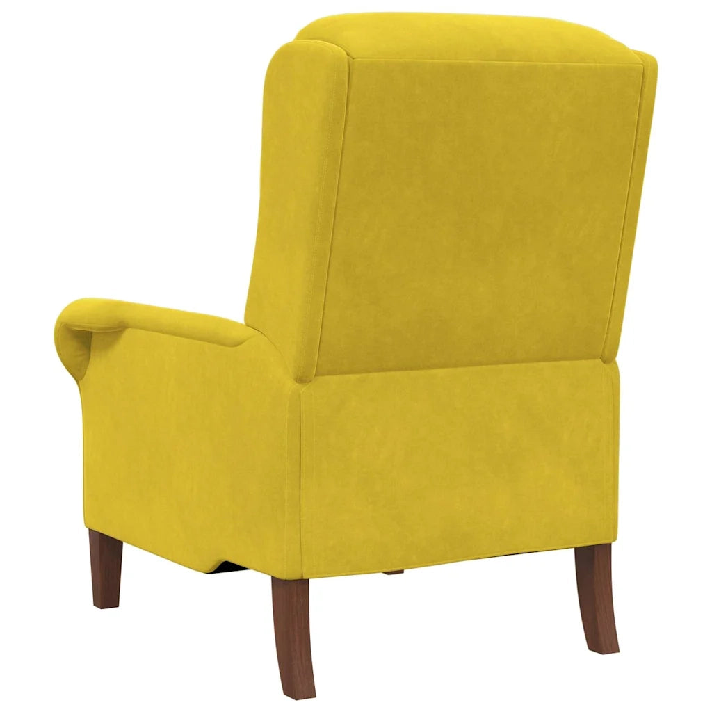 poltrona Giallo 76 x 94 x 102 cm Velluto
