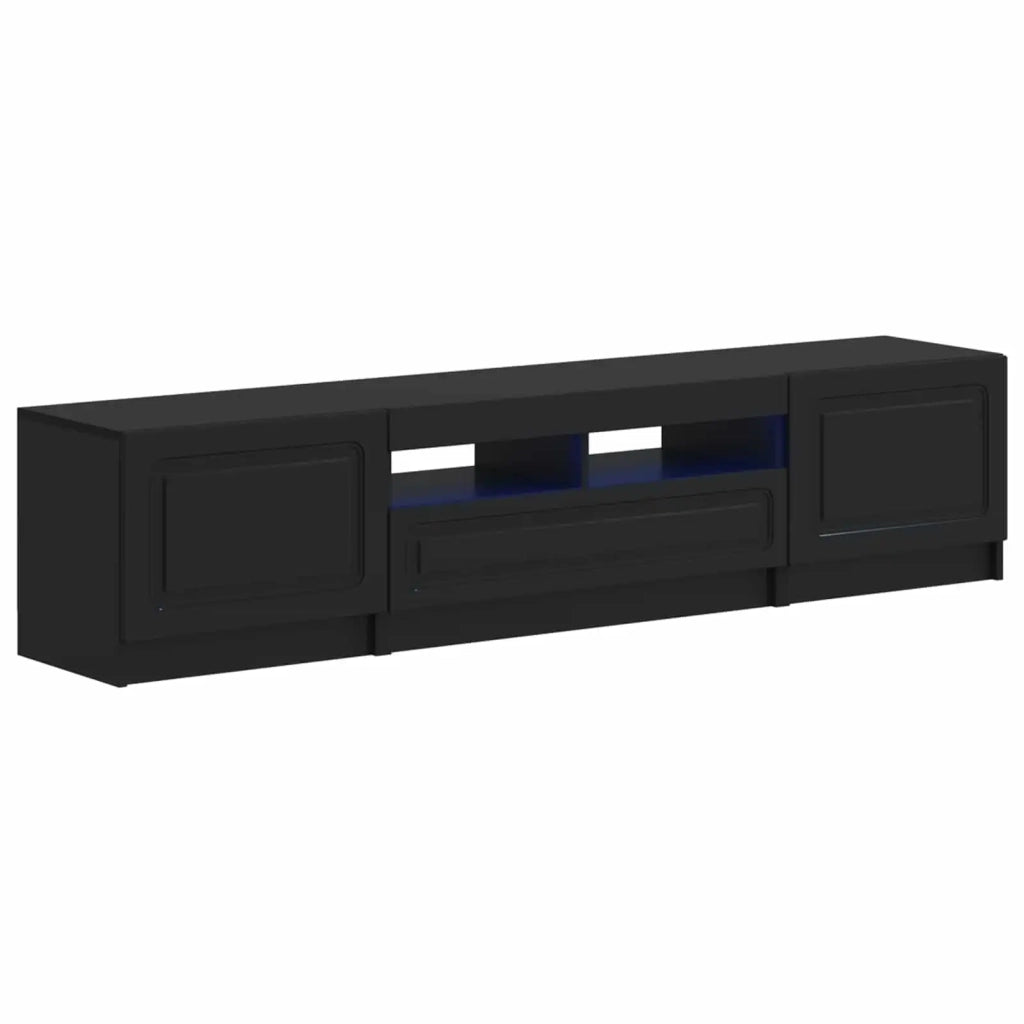 Mobile TV LED UTRECHT 3 pz Nero Legno ingegnerizzato 3417000