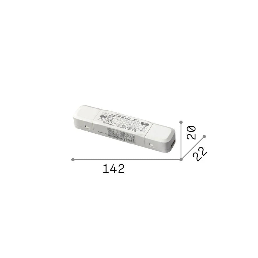 Alimentatore Dali Push 7W Dimmerabile Bianco Collezione PLAY Ideal Lux